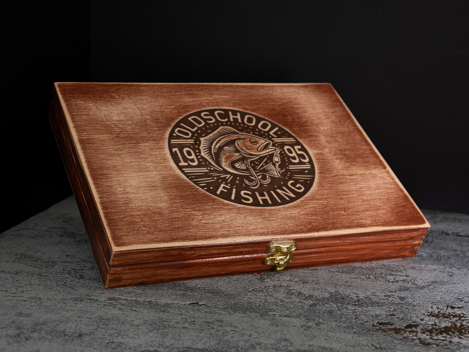 MEDIUM RIVER BOX POLIERTE BRONZE